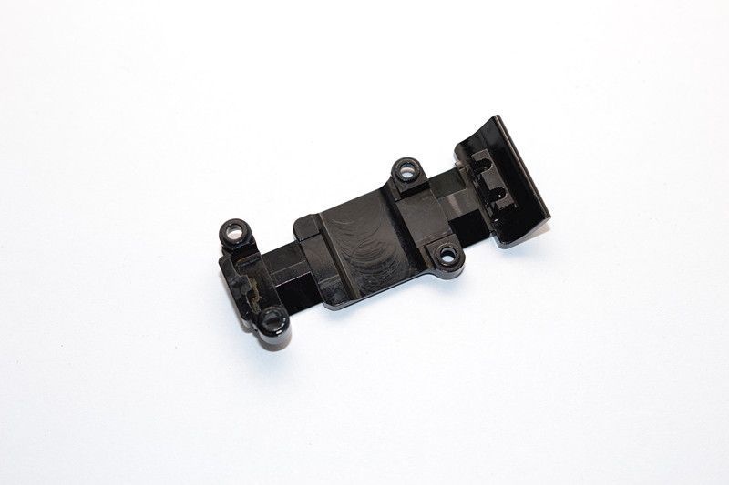 GPM Alu Unterbodenplatte eloxiert hinten schwarz Traxxas 1/16 E-Revo