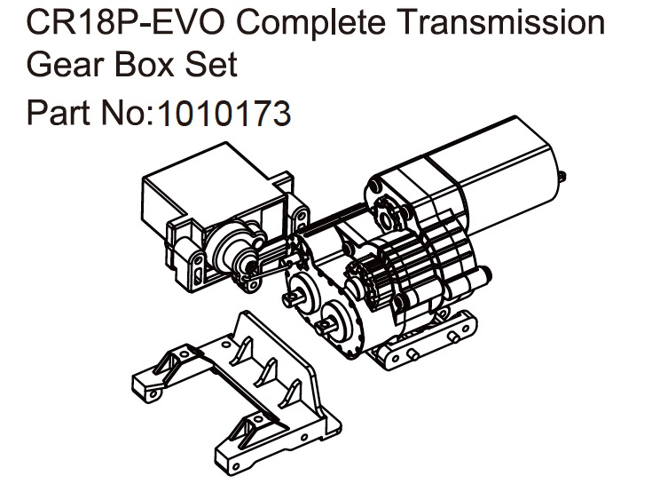 Hobby Plus Gear Box Harv./RV - EVO 1:18 240313