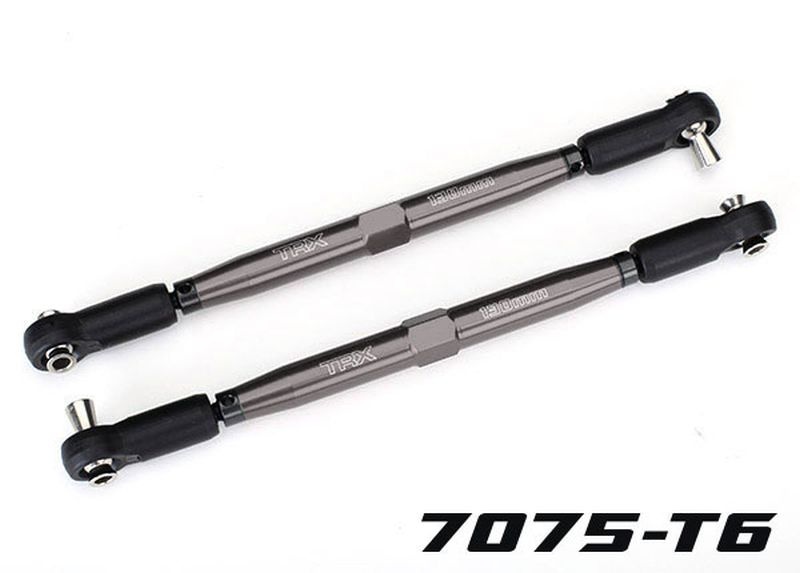 Traxxas Vorspurstange 7075-T6 Aluminium grau 157mm (2) X-Maxx 7748-GRAY
