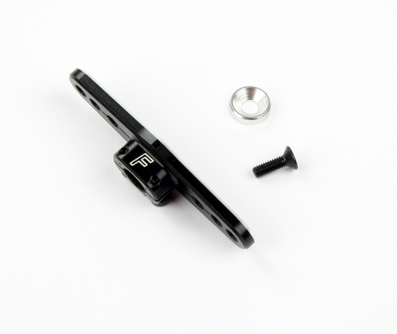 R17028 Aluminium Servo Arm 25 Zähne doppel (leicht) Schwarz
