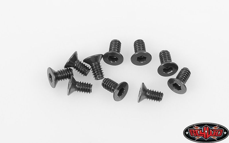 RC4WD Steel Flat Head Cap Screw M2 X 4mm (10) Z-S1516