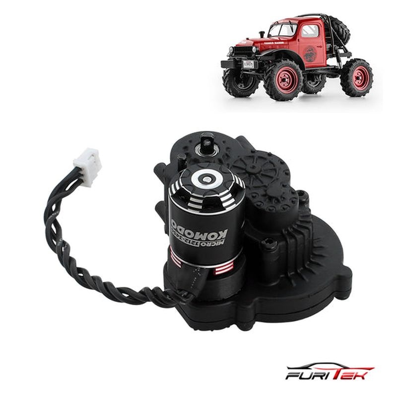 FURITEK FCX24 TRANSMISSION WITH MICRO KOMODO BRUSHLESS SETUP FMS FCX24 - Electronics FUR-2183