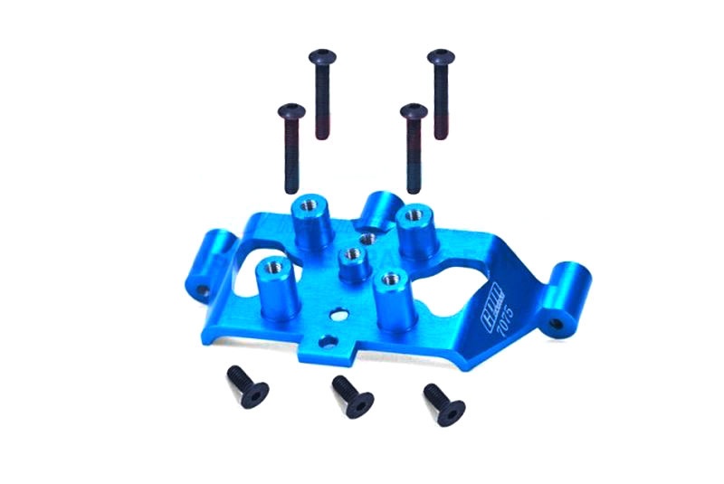 GPM Sturzstangenhalter 7075-T6 Aluminium hinten blau für Tamiya BBX BBX030SB