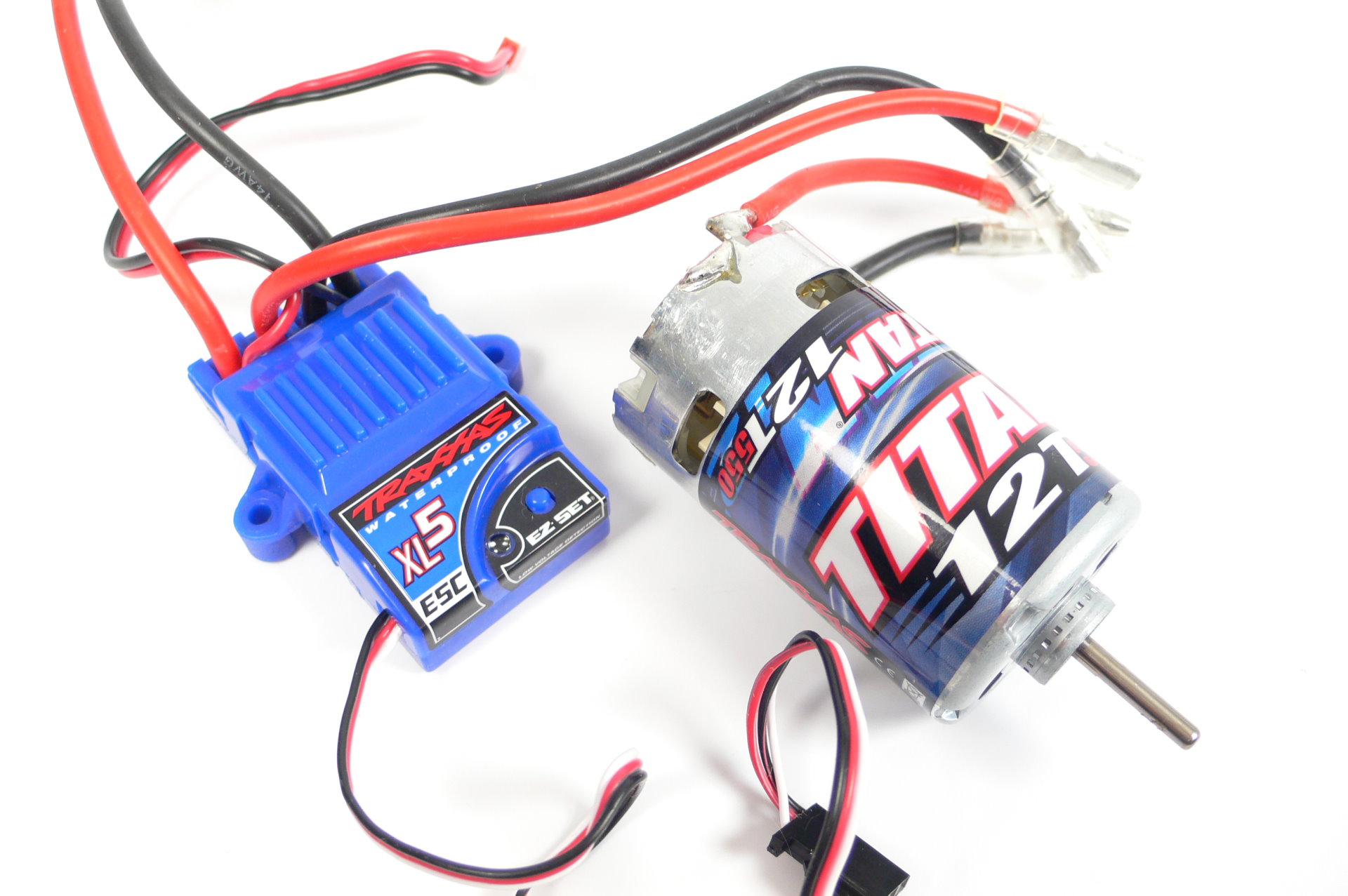 Traxxas Brushed RC-Car Combo Fahrtregler XL-5 60A + Titan 12T Motor - Abbildung 1