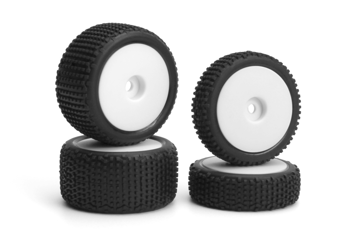 Maverickn Sideline Buggy Reifen & Felgen Räderset Weiß/Vorne/Hinten 150866