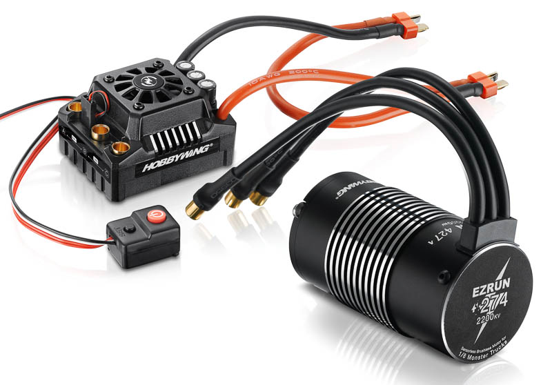 Hobbywing EzRun Combo MAX8 T-PLUG Deans, 2200kv, 1/8 Waterpr 38010400