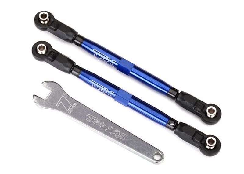 Traxxas 8547X Toe-Links vorn UDR TUBES blau eloxiert Alu (2)