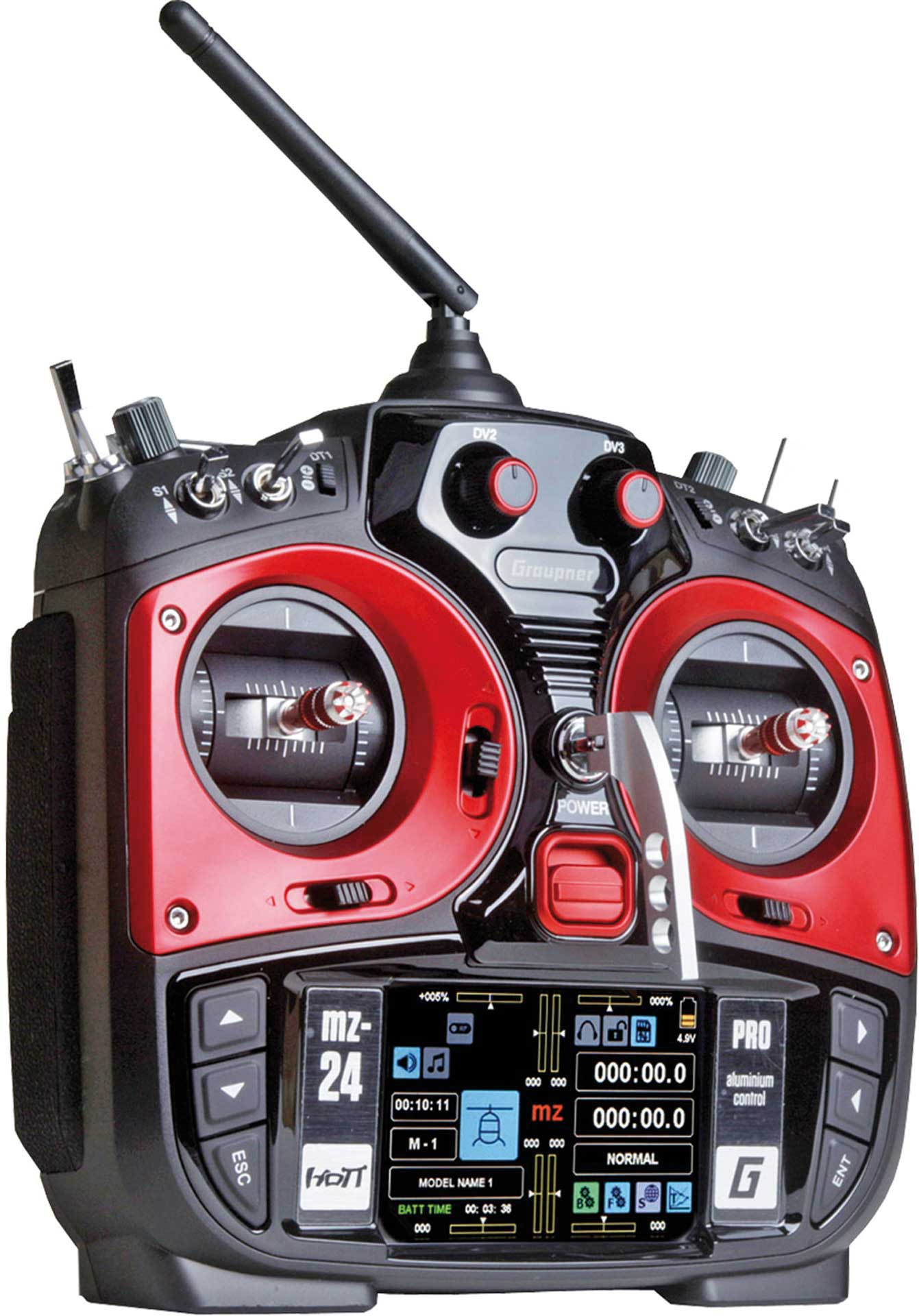 GRAUPNER MZ-24 PRO HOTT Einzelsender 2,4Ghz Fernsteuerung S1006.PRO.77