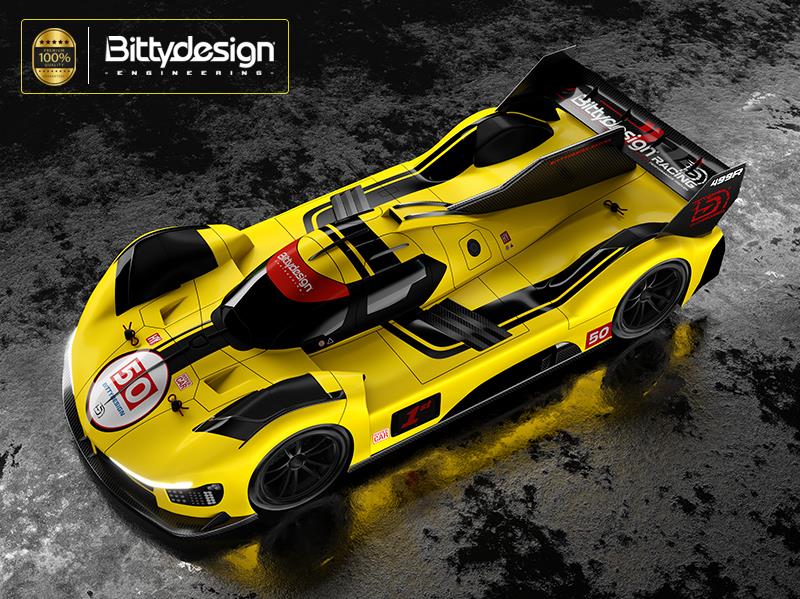 Bittydesign 499R Hypercar Karosserie klar 1/10 190mm TC LMH-190499R