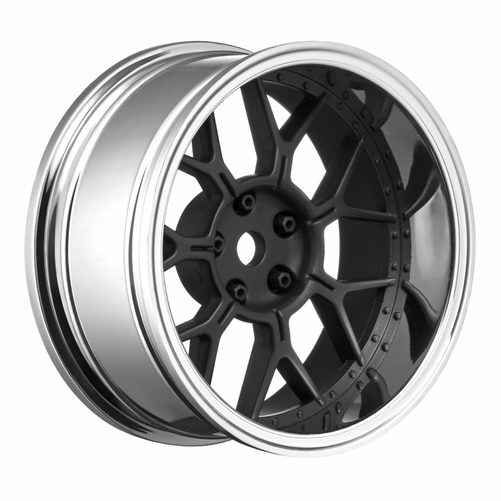 Louise Felgen Drift 14-Speichen Matt Schwarz (2,4,6,8mm Offset) 12mm sechskant (4)