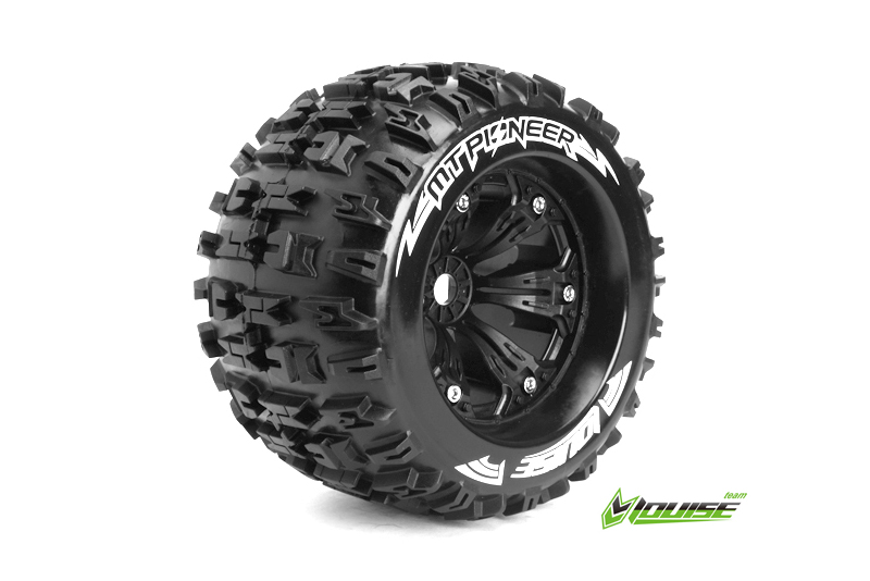 Louise MT 3.8 PIONEER 1/8 Sport Felge schwarz (2) TRAXXAS, HPI / 0 Offset / L-T3218B - Abbildung 1