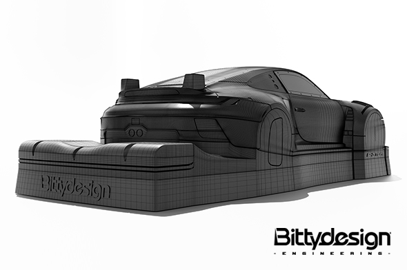Bittydesign GT12 Body P-GT3R for 1/12 Supastox class BDGT12-PGT3R