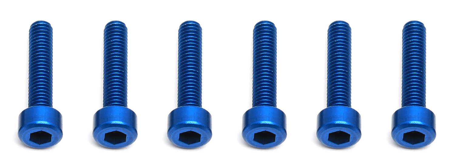 FT Screws, 3x14 mm SHCS, blue aluminum