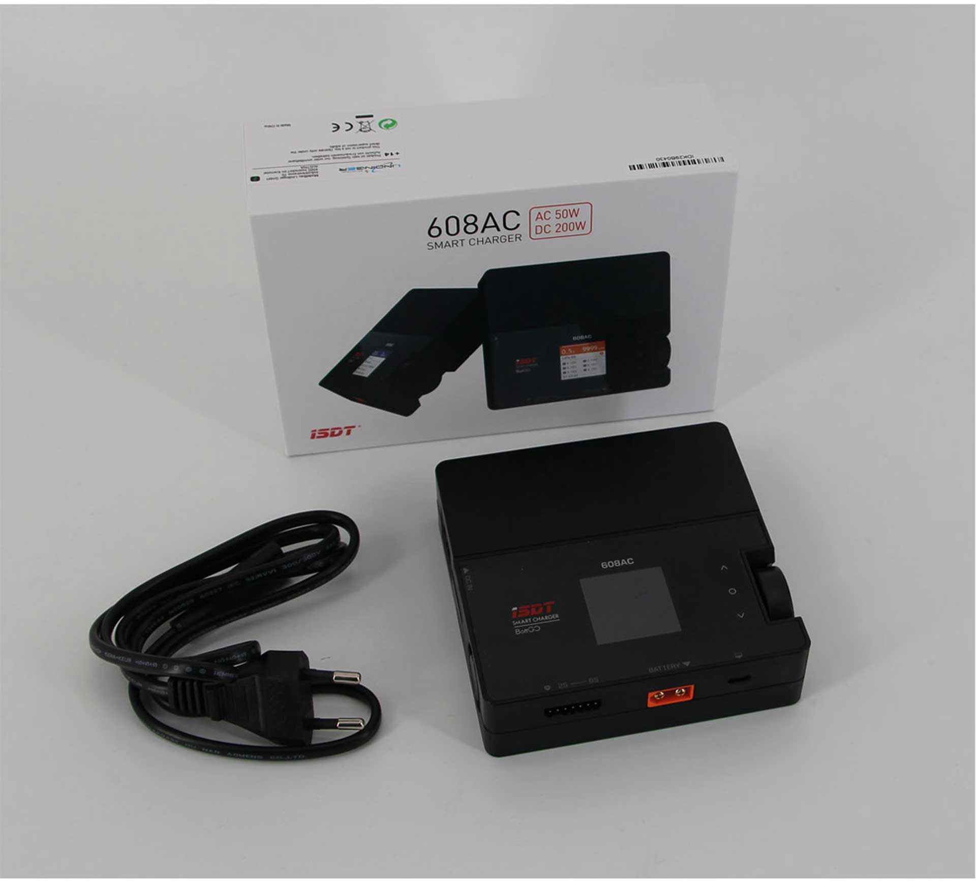 ISDT 608AC SMART CHARGER AC/DC 60/200W BATTGO™ READY -8Q 1-6S Ladegerät 608AC
