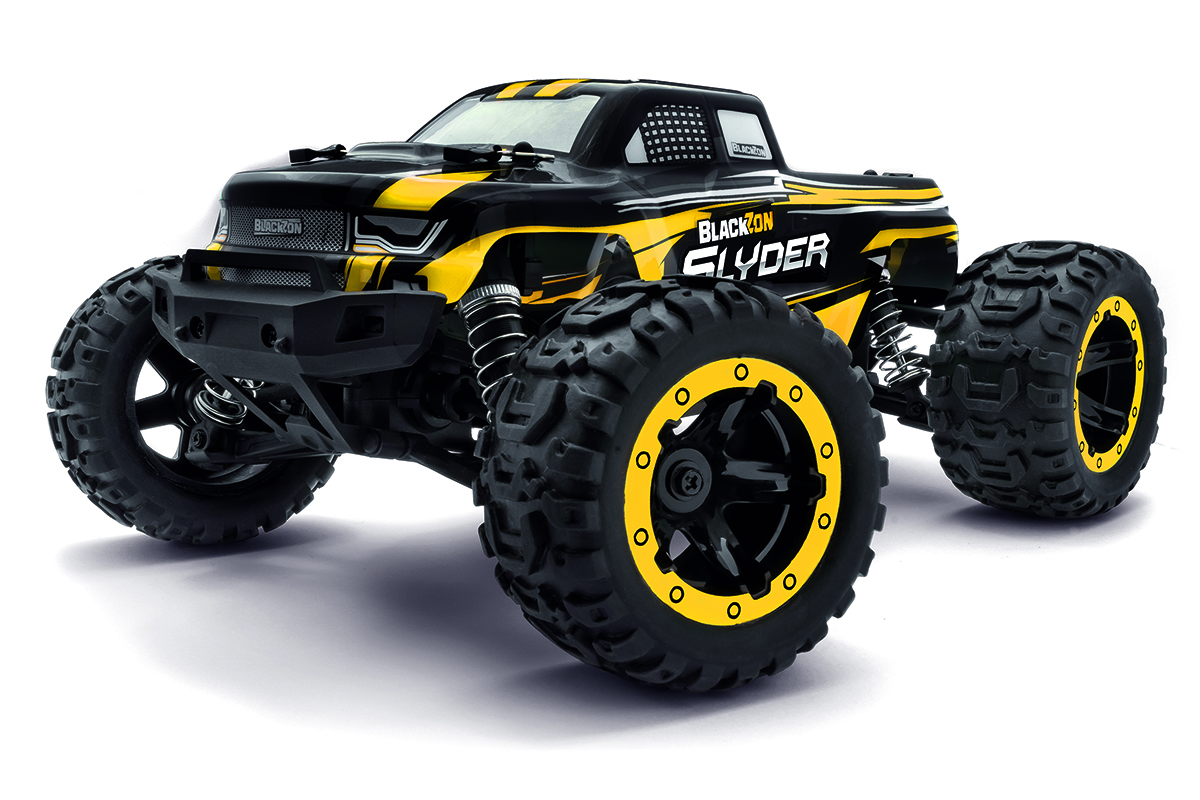 BLACKZON Slyder MT 1/16 4WD Electric Monster Truck - Yellow 540116