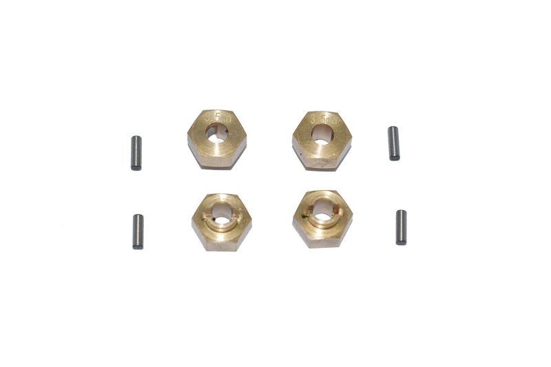 GPM Messing Hex-Adapter 3.5mm (4 Stk.) Axial SCX24
