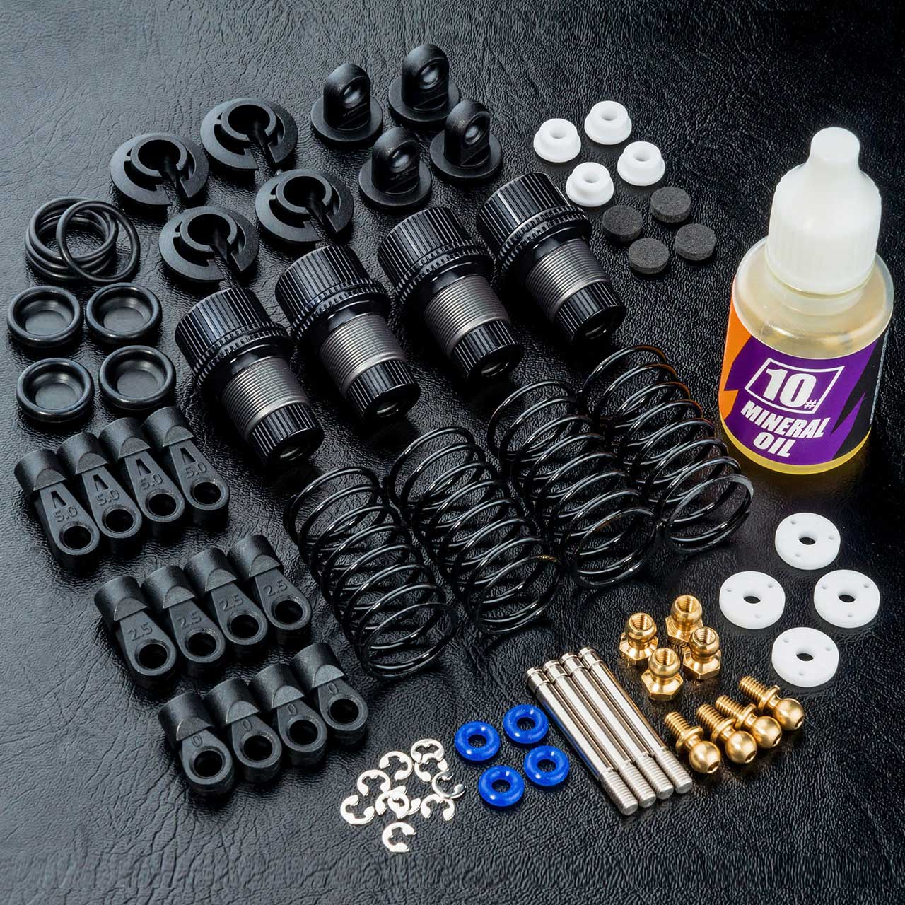 MST TR56 Alum. damper set (black) (4) 820120BK