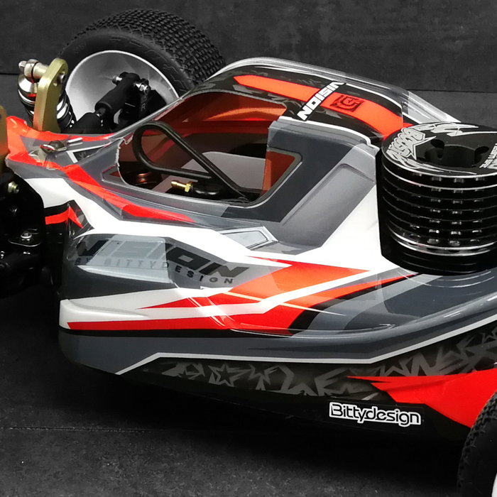 Bittydesign Body VISION 1/8 Buggy Kyosho MP10 Clear Pre-cut BDVIS-KYOMP10