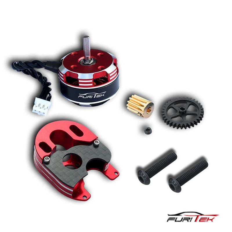 FURITEK ULTIMATE PLUS BL CONVERSION KIT MOTORS,MOTOR MOUNT,GEARS) Combo Rock Crawlers 1/24 FUR-2106