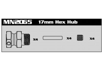 Nanda MN2065 17mm Hex Hub MN2065 - Abbildung 1