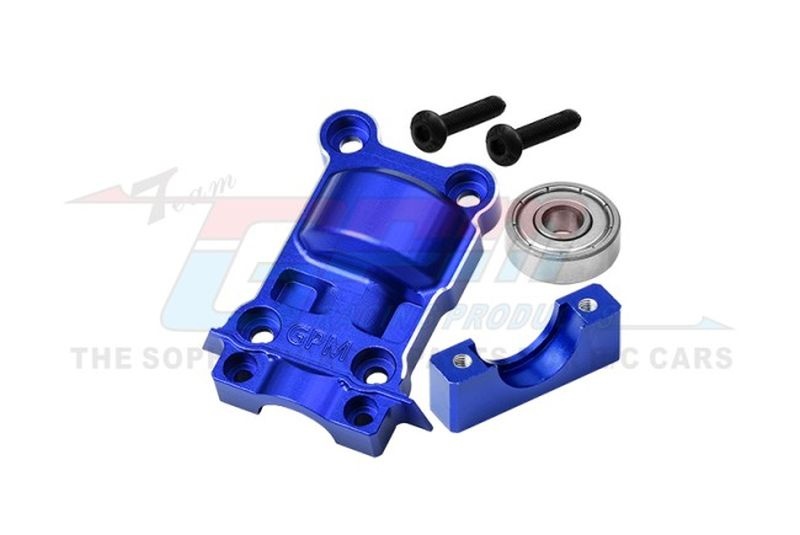 GPM Alu Getriebe-Abdeckung hinten blau TRX X-MAXX, XRT XRT038MNB
