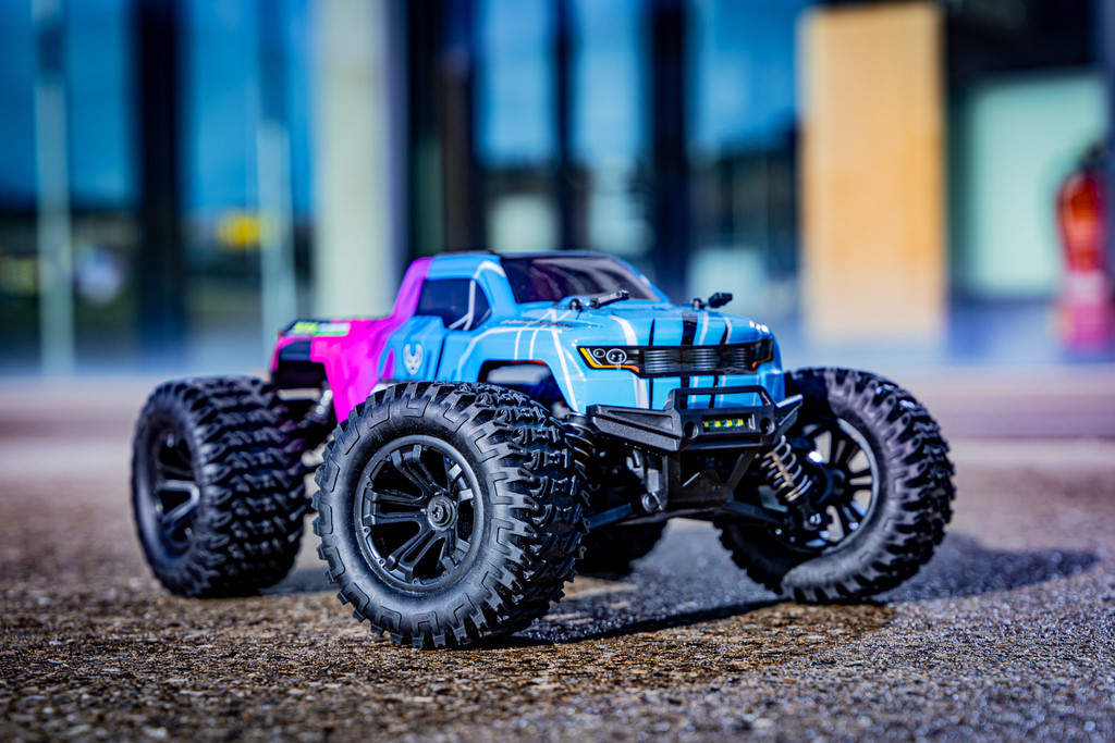 Absima 1:16 Monster Truck MINI AMT pink/blau 4WD RTR 16007