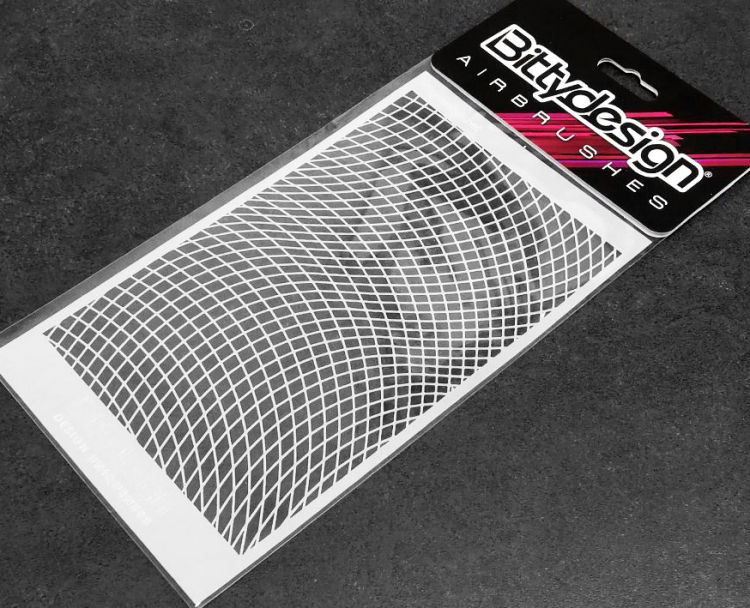 Bittydesign Vinyl stencil - Wave Mesh STC-015
