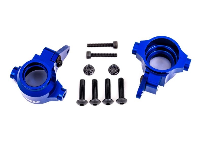Traxxas Lenkhebel Alu l/r vo Titanium blau eloxiert 9635X