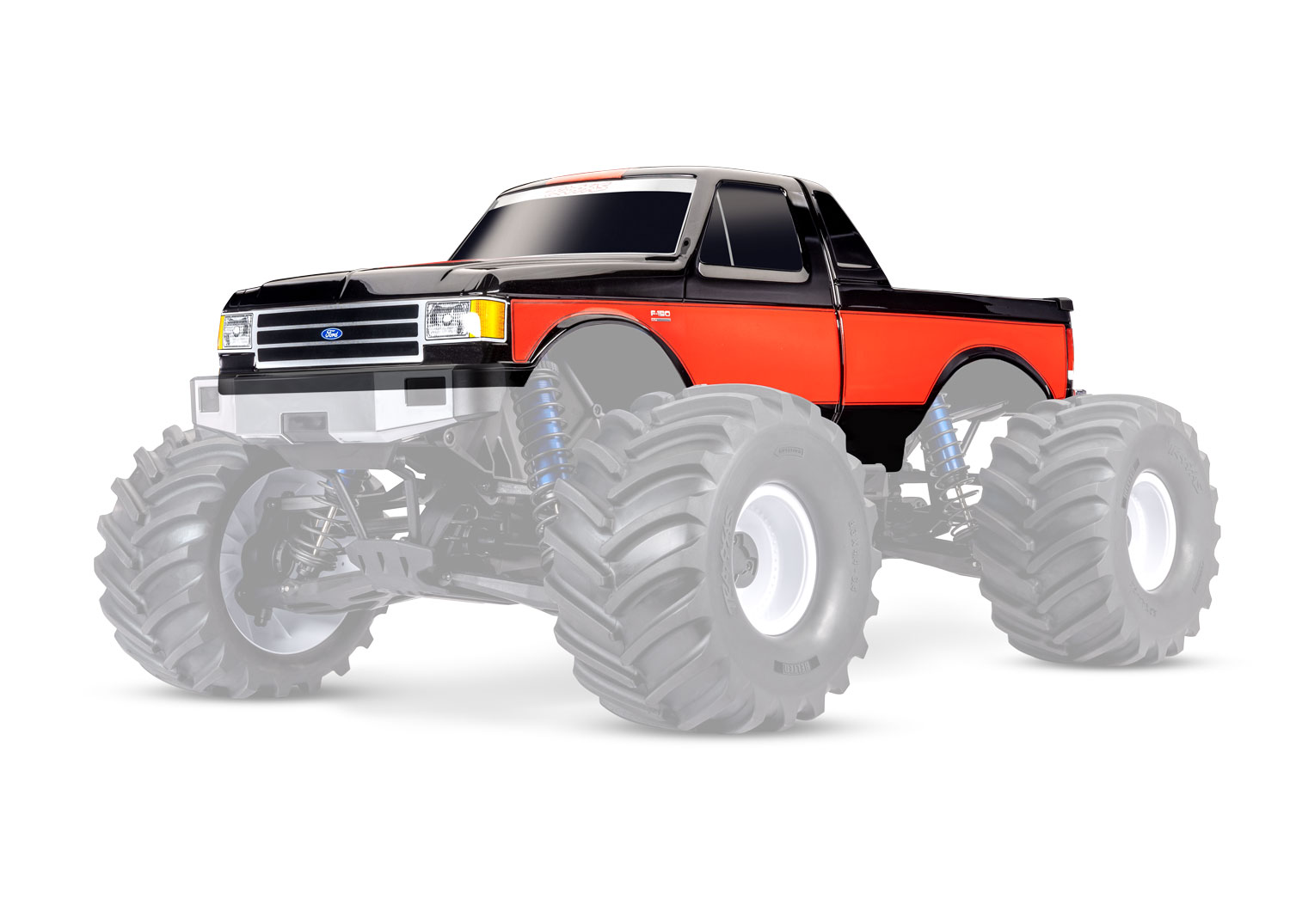Traxxas Karosserie X-Maxx-MT schwarz Ford F150 mit Aufkleber 7697