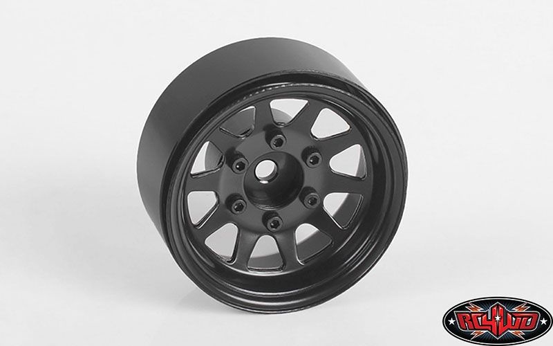 RC4WD OEM 6-Lug Stamped Steel 1.55 Beadlock Wheels (Black) Z-W0310