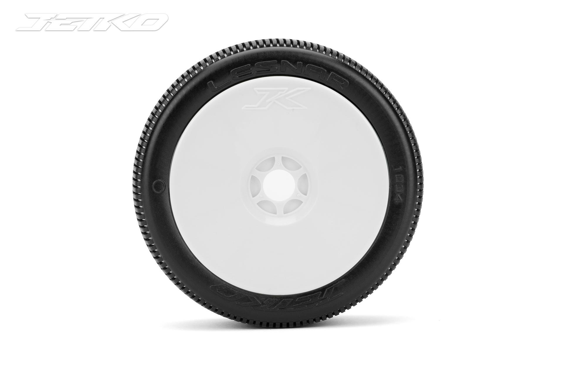 Jetko Lesnar Compoiste Soft verklebt auf Felge weiß 1:8 (2) JK1004CSGW