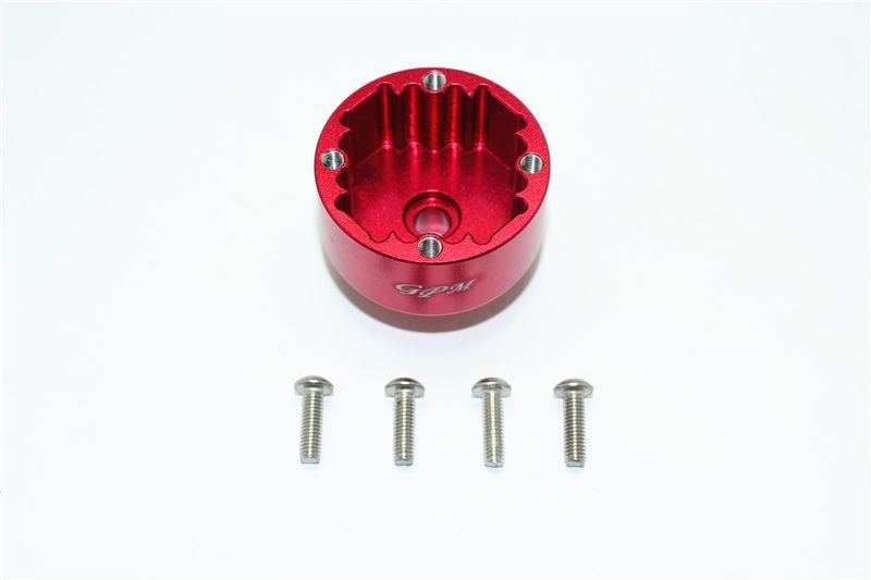 GPM ALUMINIUM FRONT/REAR DIFF CASE-5PCS SET red MAK011R MAK011R