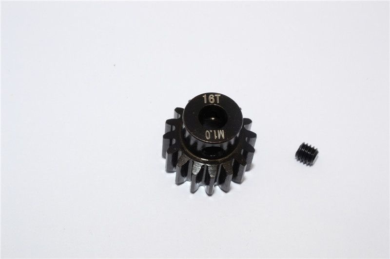 GPM Stahl Motorritzel 16T schwarz Traxxas X-MAXX