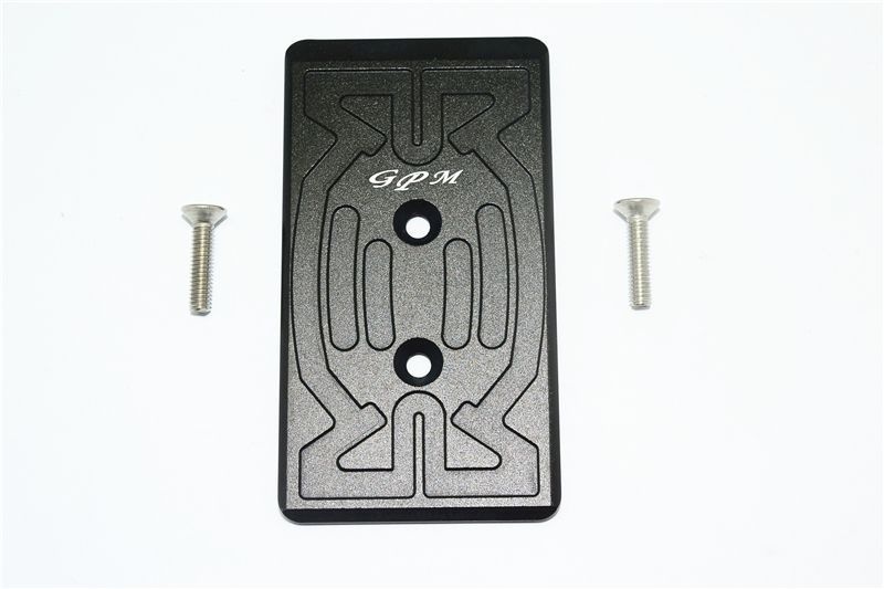 GPM Alu Chassisbodenplatte hinten schwarz ARRMA Nero 6s MAN331RBK