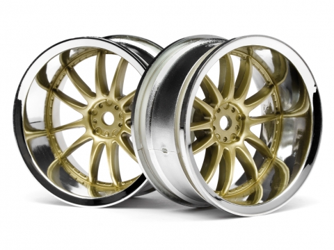 HPI Work Xsa 02C Felge 26mm Chrom/Gold (9mm Offset) 3299 - Abbildung 1