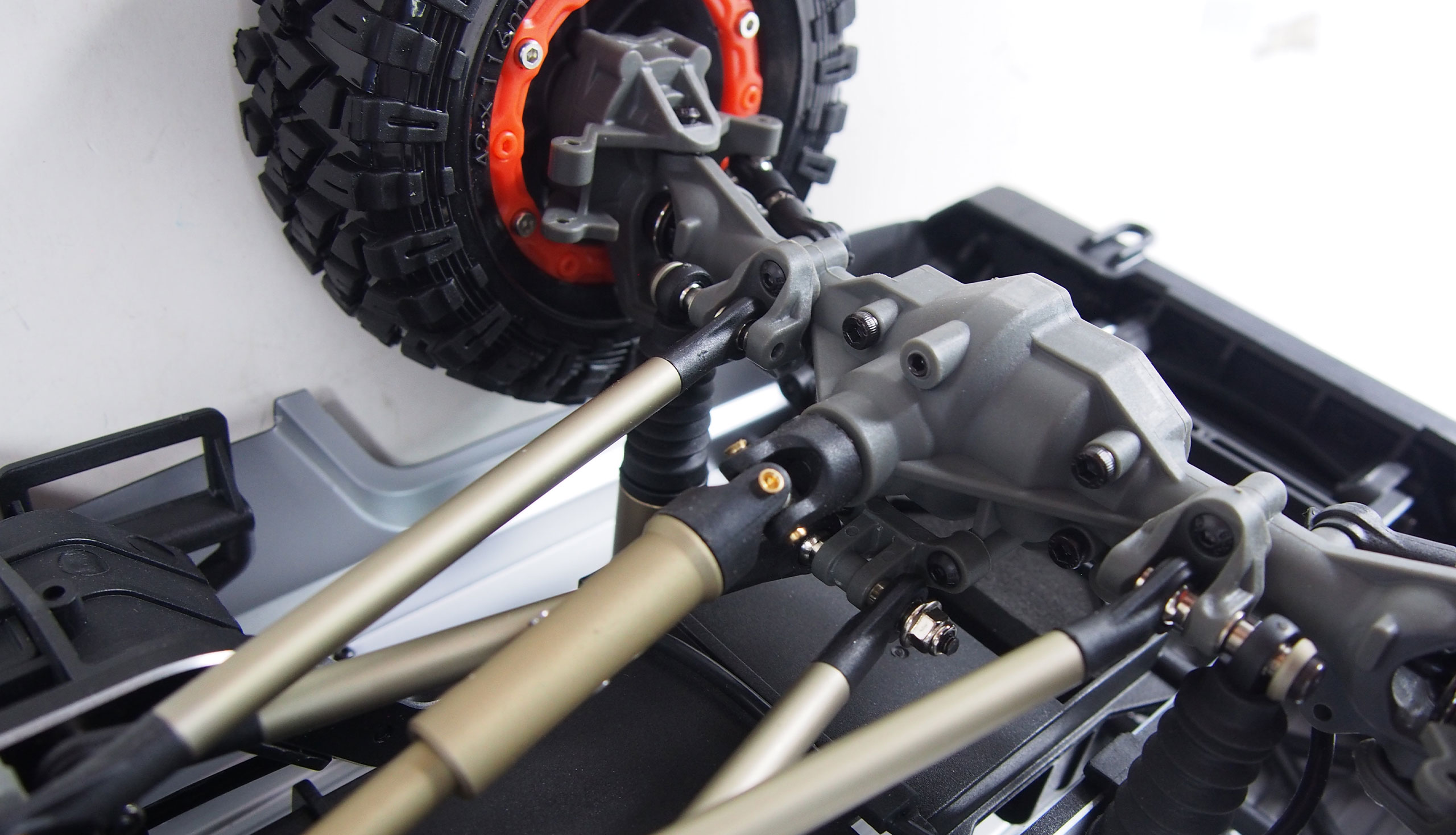 Amewi AMXRock RCX10P Scale Crawler Pick-Up, 1:10 RTR weiß 22434