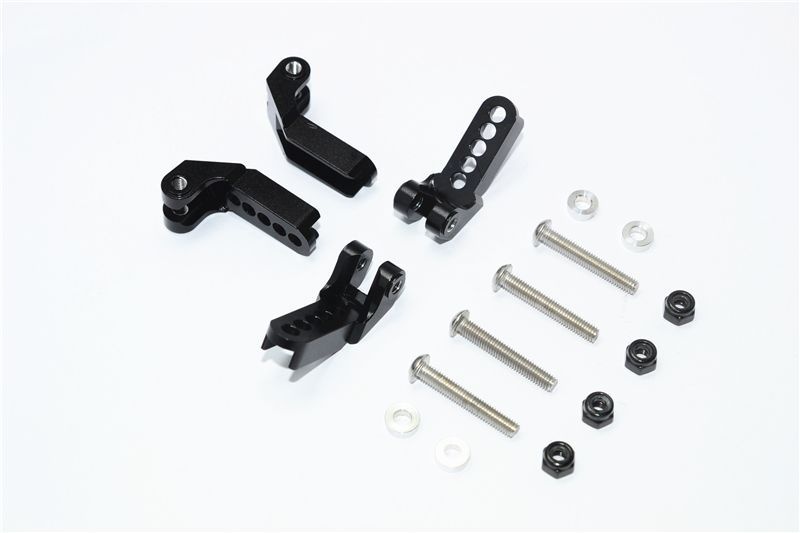 GPM Alu Dämpfersteherbefestigung v/h schwarz Traxxas Traxxas4 & 6