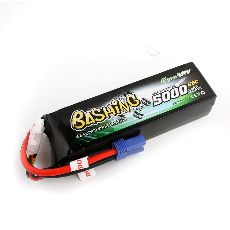Gens ace Bashing Akku LiPo 4S 14.8V-5000-60C (EC5) 136x42x34mm 440g Soft GE3-5000LP-4C5-60 - Abbildung 1