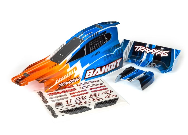 Traxxas Karo Bandit (passt auch Bandit VXL) orange, kpl. lackiert 2450T - Abbildung 1