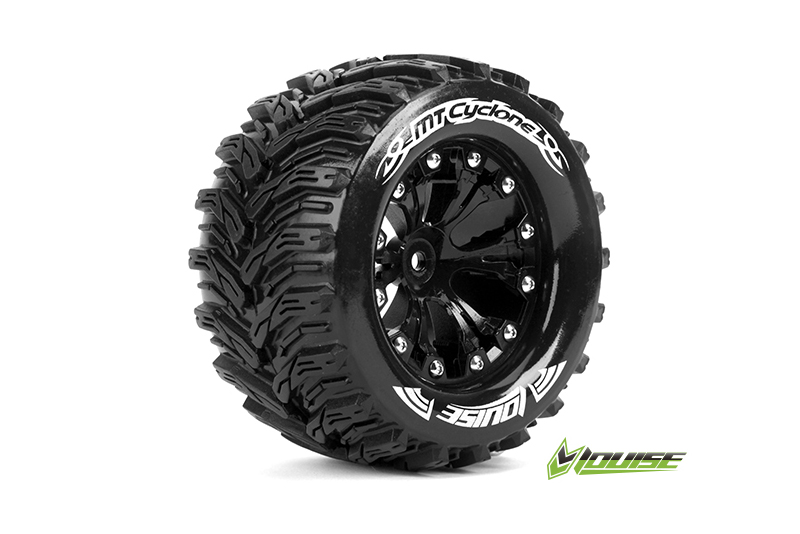 Louise MT-Cyclone soft Felge schwarz 1/2 Offset (2) Monster Truck 2,8 L-T3226SBH - Abbildung 1