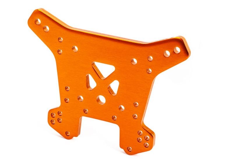 Traxxas Dämpferbrücke hinten 6061-T6 Alu orange eloxiert 9538T