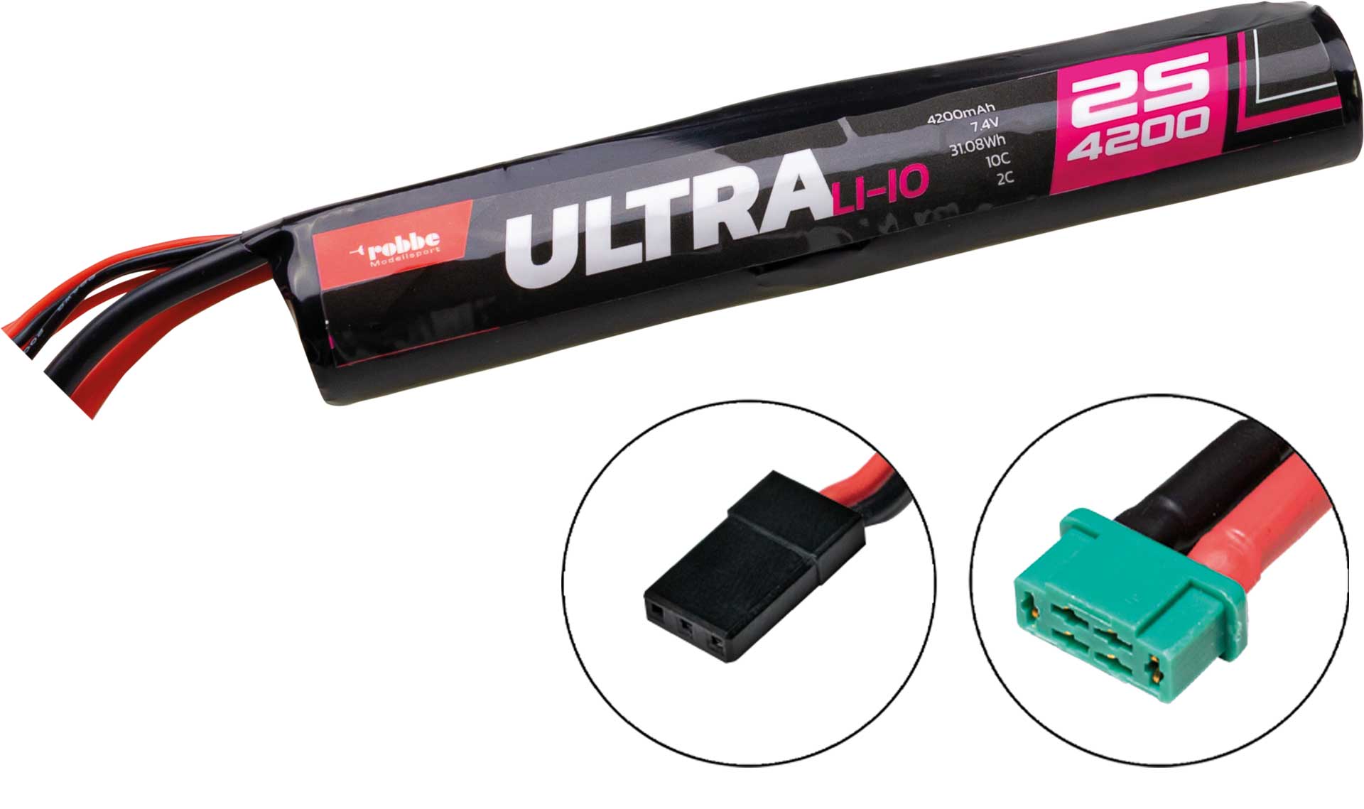 Robbe RO-POWER ULTRA LiIo 4200MAH 7,4V 10C 21700 2S1P inline 7420