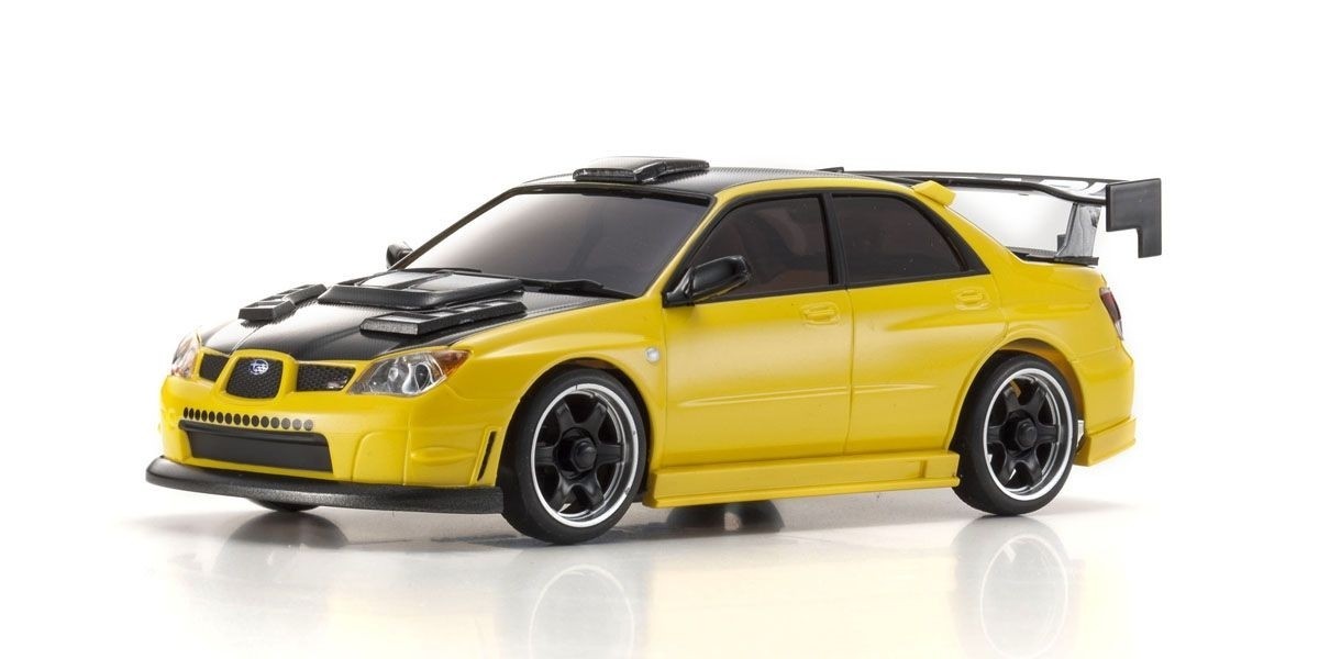 Kyosho Mini-Z AWD Subaru Impreza Aero Kit CFRP Hood Yellow (MA-020/KT531P) 32620MY - Abbildung 1