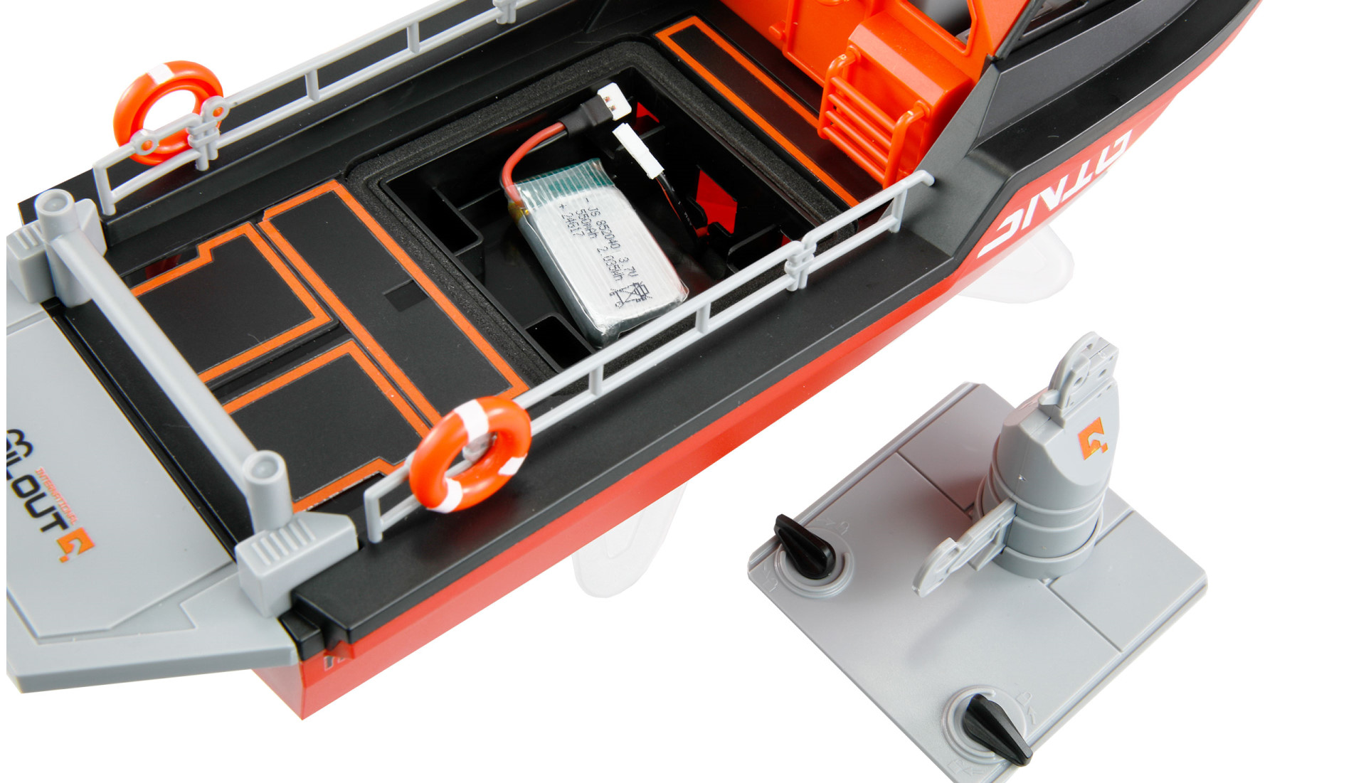 Amewi SNIG Rettungsboot brushless Jetantrieb 320mm RTR schwarz/rot 26117 - Abbildung 6