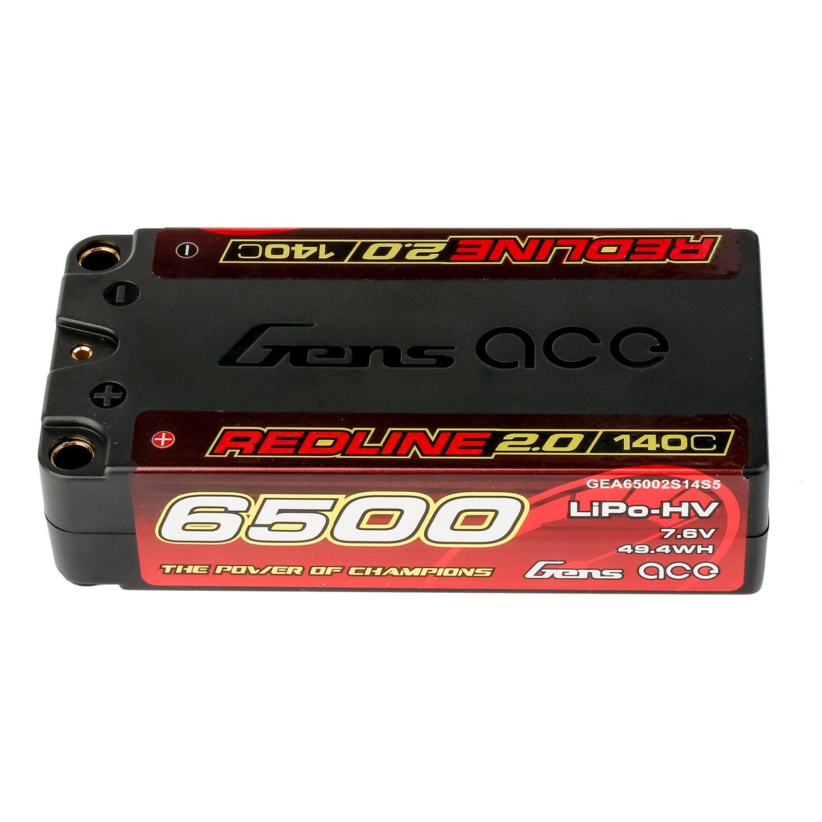 Gens Ace Rotline 2.0 Series 6500mAh 2S1P 7.6V 140C HardCase HV Lipo Akku Pack mit Hardcase 63# GEA65002S14S5