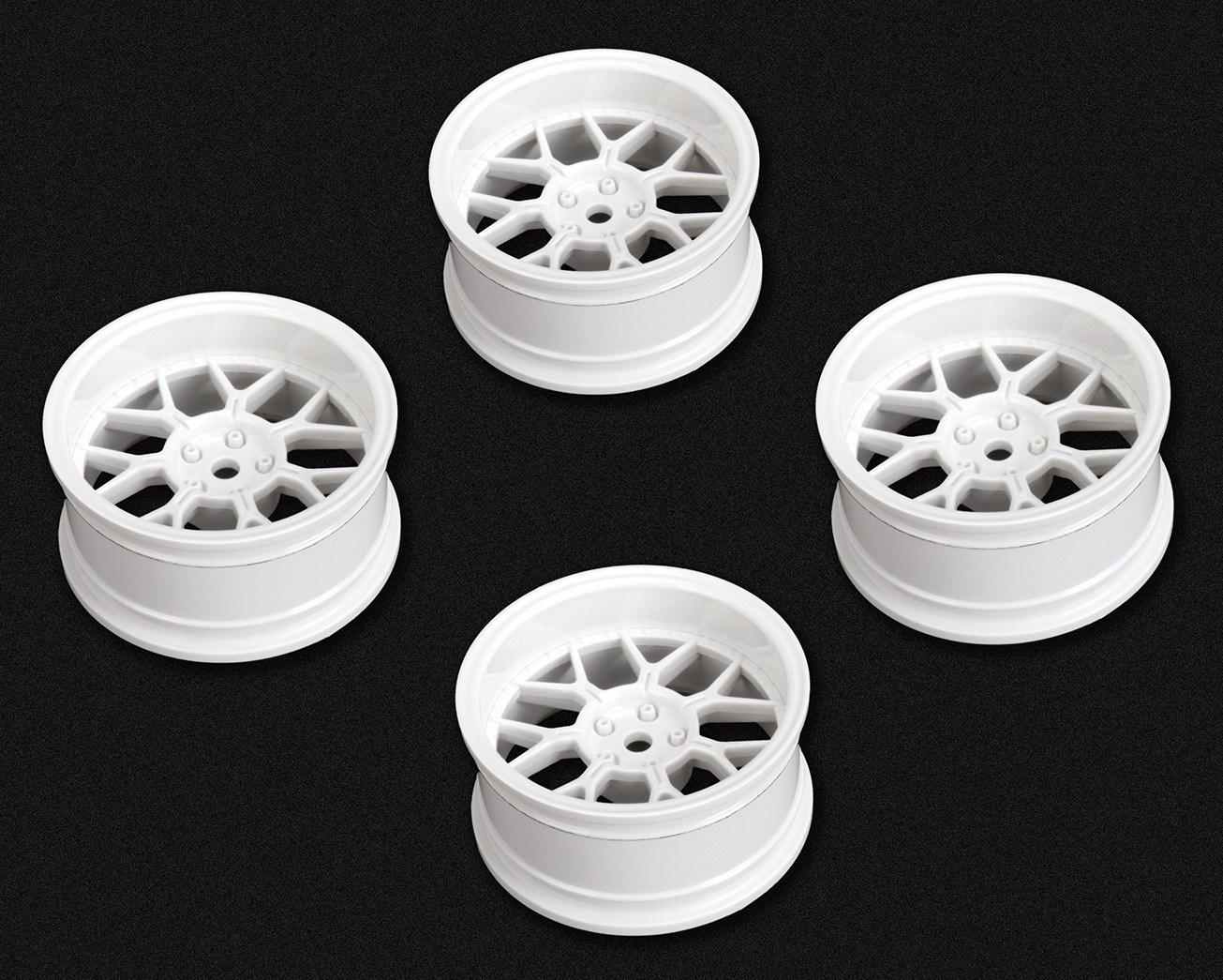 Louise Felgen Drift 14-Speichen White (2,4,6,8mm Offset) 12mm sechskant (4)