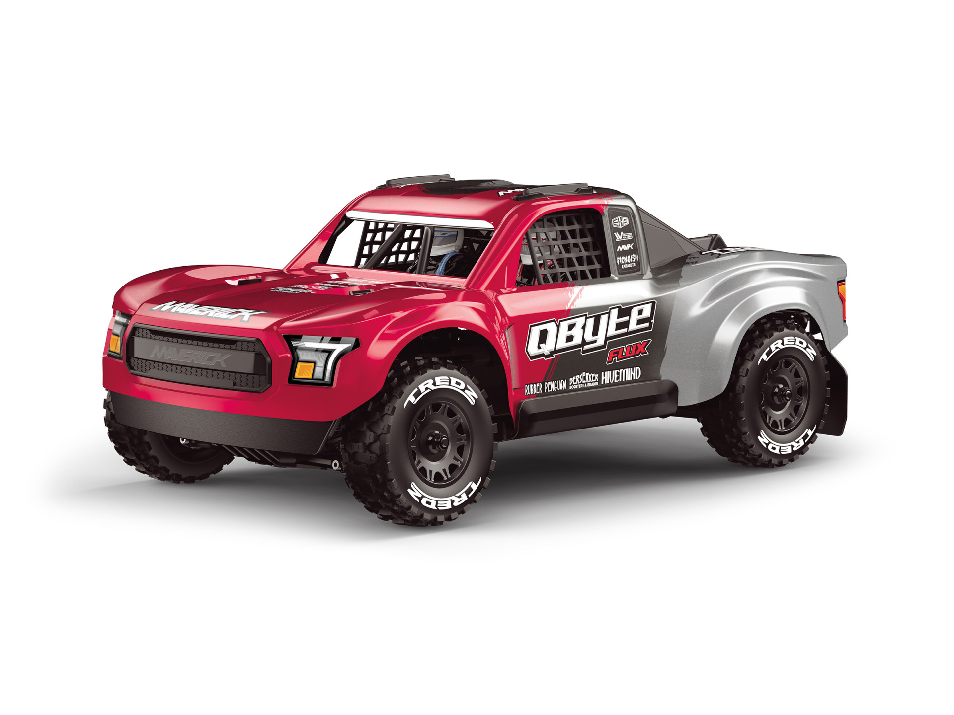 Maverick QByte SC Flux 1/12 Brushless Short Course Truck Rot MV151201 - Abbildung 1