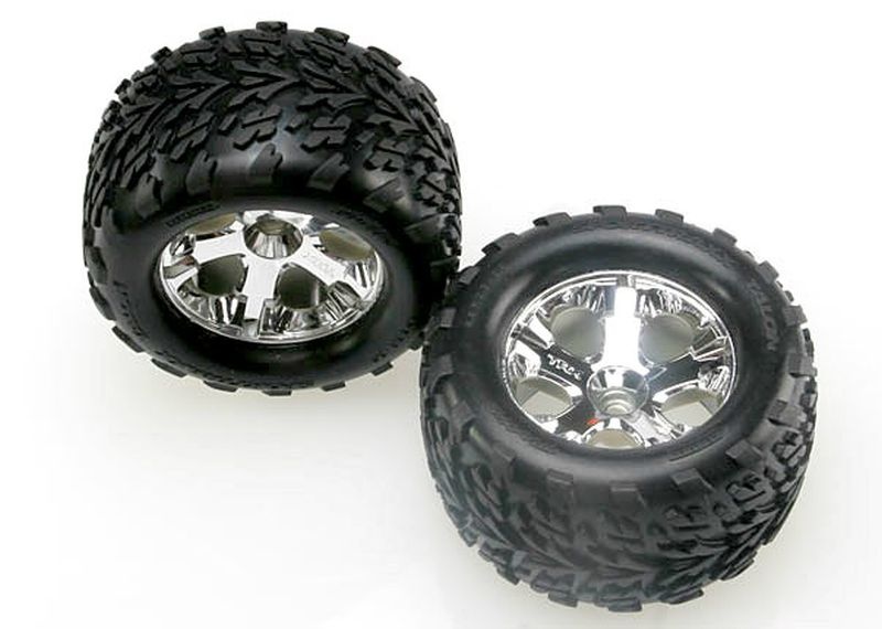Traxxas TIRES & WHEELS, ASSEMBLED, GLU 4171