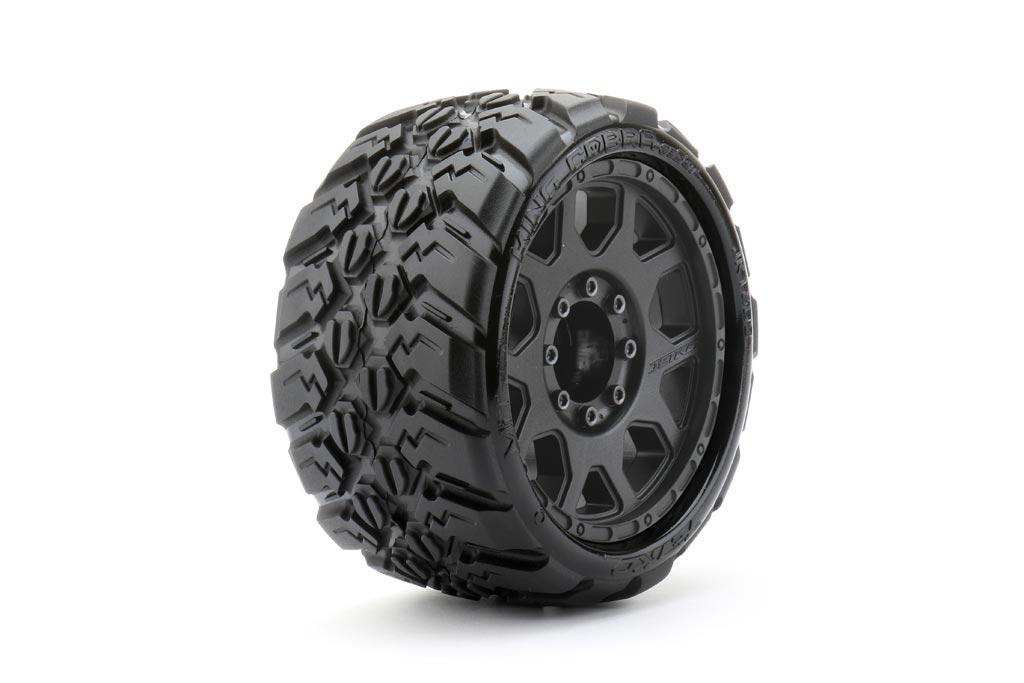 Jetko Extreme Tyre for Maxx Low Profile King Cobra Belted on 3.8" Black Rim JK1602CBMAXX