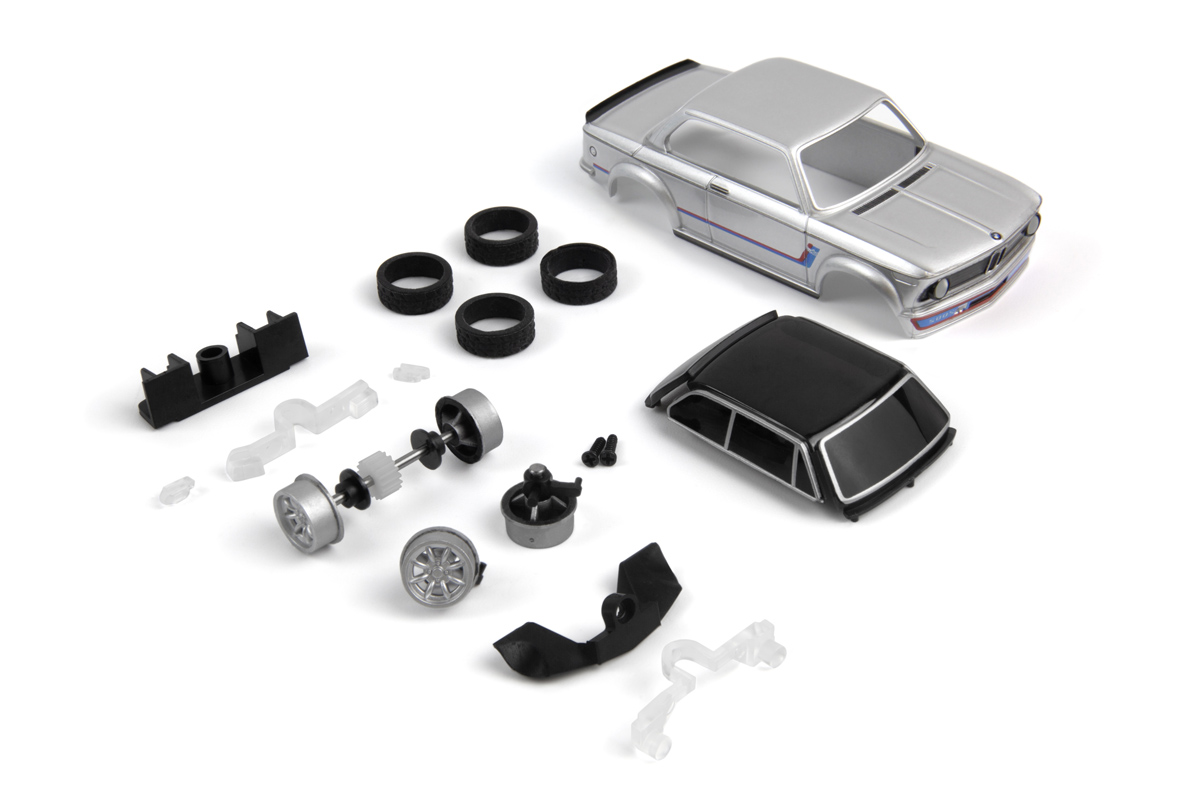 HPI nano-TTR BMW 2002 Turbo - Silber - Karosserie lackiert 161405